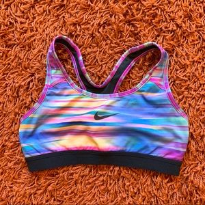 colorful nike sports bra